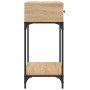 Mesa consola madera de ingeniería roble Sonoma 75x34,5x75 cm de , Mesas auxiliares - Ref: Foro24-833399, Precio: 90,34 €, Des...