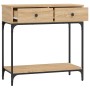Mesa consola madera de ingeniería roble Sonoma 75x34,5x75 cm de , Mesas auxiliares - Ref: Foro24-833399, Precio: 90,34 €, Des...