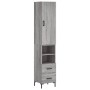 Aparador alto madera contrachapada gris Sonoma 34,5x34x180 cm de , Aparadores - Ref: Foro24-3198919, Precio: 109,93 €, Descue...