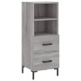 Aparador alto madera contrachapada gris Sonoma 34,5x34x180 cm de , Aparadores - Ref: Foro24-3198919, Precio: 109,93 €, Descue...