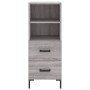 Aparador alto madera contrachapada gris Sonoma 34,5x34x180 cm de , Aparadores - Ref: Foro24-3198919, Precio: 109,93 €, Descue...