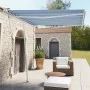 Toldo de pie automático azul y blanco 300x250 cm de vidaXL, Toldos - Ref: Foro24-3069506, Precio: 422,96 €, Descuento: %