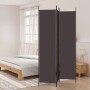 Biombo divisor de 3 paneles de tela marrón 150x220 cm de , Divisores de ambientes - Ref: Foro24-350195, Precio: 34,29 €, Desc...