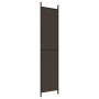 Biombo divisor de 3 paneles de tela marrón 150x220 cm de , Divisores de ambientes - Ref: Foro24-350195, Precio: 34,29 €, Desc...