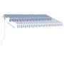 Toldo de pie automático azul y blanco 300x250 cm de vidaXL, Toldos - Ref: Foro24-3069506, Precio: 422,96 €, Descuento: %