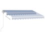 Toldo de pie automático azul y blanco 300x250 cm de vidaXL, Toldos - Ref: Foro24-3069506, Precio: 400,84 €, Descuento: %