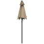 Sombrilla de aluminio gris topo 200x224 cm de , Sombrillas - Ref: Foro24-47207, Precio: 46,25 €, Descuento: %