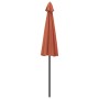 Sombrilla de jardín con palo de aluminio terracota 270 cm de , Sombrillas - Ref: Foro24-47309, Precio: 81,55 €, Descuento: %