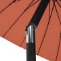 Sombrilla de jardín con palo de aluminio terracota 270 cm de , Sombrillas - Ref: Foro24-47309, Precio: 81,55 €, Descuento: %