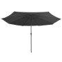 Sombrilla de jardín con palo de metal antracita 390 cm de , Sombrillas - Ref: Foro24-47380, Precio: 76,48 €, Descuento: %