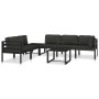 Mesa de centro de aluminio gris antracita de , Sofás modulares de exterior - Ref: Foro24-49242, Precio: 109,95 €, Descuento: %