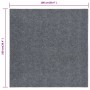 Alfombra felpudo atrapasuciedad gris 100x100 cm en Alfombras | Comprar online en Foru.es