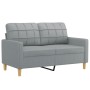 Juego de sofás con cojines 2 piezas tela gris claro de , Sofás - Ref: Foro24-3201290, Precio: 448,46 €, Descuento: %