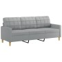 Juego de sofás con cojines 2 piezas tela gris claro de , Sofás - Ref: Foro24-3201322, Precio: 524,63 €, Descuento: %