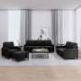 Juego de sofás con cojines 4 piezas terciopelo negro de , Sofás - Ref: Foro24-3201491, Precio: 697,98 €, Descuento: %