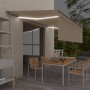 Toldo automático persiana LED sensor de viento crema 5x3 m de vidaXL, Toldos - Ref: Foro24-3069472, Precio: 604,65 €, Descuen...