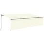 Toldo automático persiana LED sensor de viento crema 5x3 m de vidaXL, Toldos - Ref: Foro24-3069472, Precio: 604,65 €, Descuen...