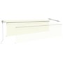 Toldo automático persiana LED sensor de viento crema 5x3 m de vidaXL, Toldos - Ref: Foro24-3069472, Precio: 604,65 €, Descuen...