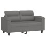 Juego de sofás con cojines 4 piezas tela microfibra gris oscuro de , Sofás - Ref: Foro24-3202298, Precio: 826,07 €, Descuento: %