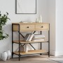 Mesa consola madera de ingeniería roble Sonoma 75x34,5x75 cm de , Mesas auxiliares - Ref: Foro24-833409, Precio: 101,24 €, De...