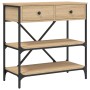 Mesa consola madera de ingeniería roble Sonoma 75x34,5x75 cm de , Mesas auxiliares - Ref: Foro24-833409, Precio: 101,24 €, De...
