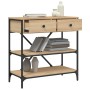 Mesa consola madera de ingeniería roble Sonoma 75x34,5x75 cm de , Mesas auxiliares - Ref: Foro24-833409, Precio: 101,24 €, De...