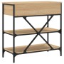 Mesa consola madera de ingeniería roble Sonoma 75x34,5x75 cm de , Mesas auxiliares - Ref: Foro24-833409, Precio: 101,24 €, De...