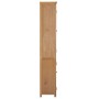 Estantería 4 puertas madera roble macizo y cristal 90x35x200cm de , Librerías y estanterías - Ref: Foro24-289180, Precio: 582...