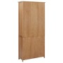 Estantería 4 puertas madera roble macizo y cristal 90x35x200cm de , Librerías y estanterías - Ref: Foro24-289180, Precio: 582...