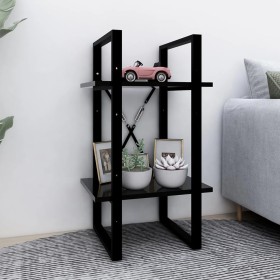 Estantería de 2 niveles madera contrachapada negro 40x30x70 cm de , Librerías y estanterías - Ref: Foro24-806408, Precio: 38,...