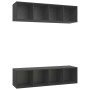 Muebles de salón de pared 2 uds madera ingeniería gris de , Muebles TV - Ref: Foro24-3079783, Precio: 115,02 €, Descuento: %