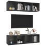 Muebles de salón de pared 2 uds madera ingeniería gris de , Muebles TV - Ref: Foro24-3079783, Precio: 115,02 €, Descuento: %