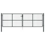 Puerta de malla de jardín acero galvanizado gris 400x175 cm de , Puertas de jardín - Ref: Foro24-145778, Precio: 409,81 €, De...