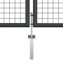 Puerta de malla de jardín acero galvanizado gris 400x175 cm de , Puertas de jardín - Ref: Foro24-145778, Precio: 409,81 €, De...