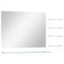 Espejo de pared con 5 estantes plateado 80x60 cm en Espejos | Comprar online en Foru.es