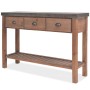 Mesa consola de madera de abeto maciza 122x35x80 cm de , Mesas auxiliares - Ref: Foro24-245460, Precio: 291,74 €, Descuento: %