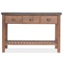 Mesa consola de madera de abeto maciza 122x35x80 cm de , Mesas auxiliares - Ref: Foro24-245460, Precio: 291,74 €, Descuento: %