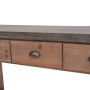 Mesa consola de madera de abeto maciza 122x35x80 cm de , Mesas auxiliares - Ref: Foro24-245460, Precio: 291,74 €, Descuento: %