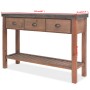 Mesa consola de madera de abeto maciza 122x35x80 cm de , Mesas auxiliares - Ref: Foro24-245460, Precio: 291,74 €, Descuento: %