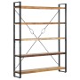 Estantería de 5 niveles madera maciza reciclada 140x30x180 cm de , Librerías y estanterías - Ref: Foro24-286583, Precio: 467,...