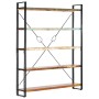 Estantería de 5 niveles madera maciza reciclada 140x30x180 cm de , Librerías y estanterías - Ref: Foro24-286583, Precio: 467,...