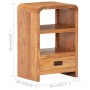 Mesita de noche madera maciza acacia acabado miel 40x30x60 cm de , Mesitas de noche - Ref: Foro24-289633, Precio: 187,76 €, D...