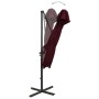 Sombrilla jardín voladiza cubierta doble rojo burdeos 250x250cm de , Sombrillas - Ref: Foro24-312358, Precio: 257,96 €, Descu...