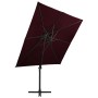Sombrilla jardín voladiza cubierta doble rojo burdeos 250x250cm de , Sombrillas - Ref: Foro24-312358, Precio: 257,96 €, Descu...
