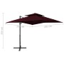 Sombrilla jardín voladiza cubierta doble rojo burdeos 250x250cm de , Sombrillas - Ref: Foro24-312358, Precio: 257,96 €, Descu...
