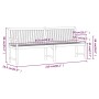 Banco de jardín madera maciza de acacia 219 cm de , Bancos de jardín - Ref: Foro24-316613, Precio: 244,58 €, Descuento: %
