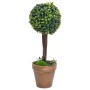 Plantas de boj artificial 2 uds forma bola maceta verde 56 cm de , Flora artificial - Ref: Foro24-336517, Precio: 68,61 €, De...