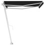 Toldo de pie manual retráctil gris antracita 350x250 cm de vidaXL, Toldos - Ref: Foro24-3069519, Precio: 513,27 €, Descuento: %