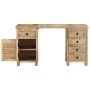 Escritorio con pedestal madera maciza de mango 140x50x77 cm de , Escritorios - Ref: Foro24-338209, Precio: 486,47 €, Descuent...