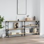 Mesa consola madera de ingeniería roble Sonoma 180x29x76,5 cm de , Mesas auxiliares - Ref: Foro24-835475, Precio: 85,33 €, De...